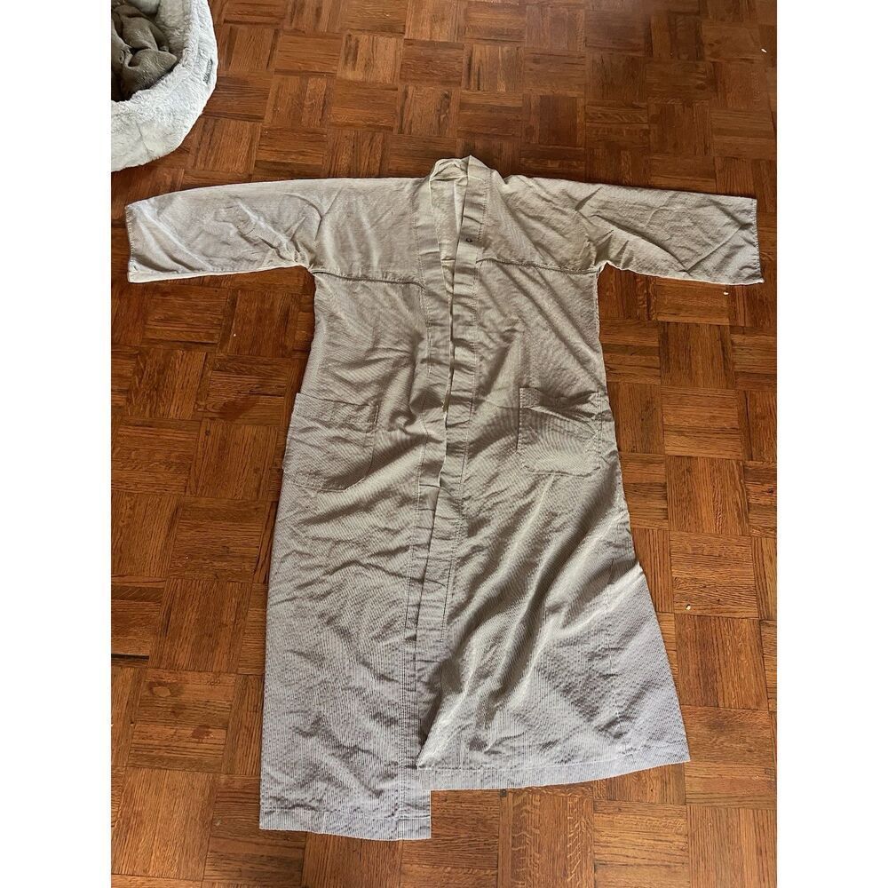 Vintage Christian Dior Monsieur White Robe Men's One Size Stripe